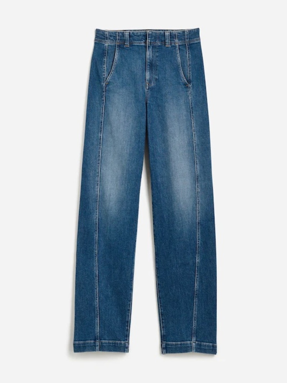 Madewell Blue Wide-Leg Flare Jeans